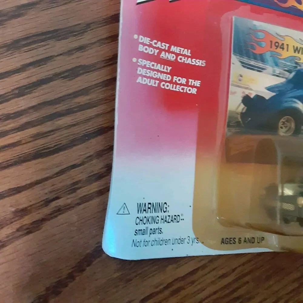 Vintage Johnny Lightning Willys Gassers Lot Of 2 1933,1941 Red Blue Hot Rod Cars